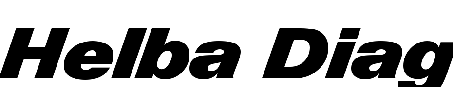 Helba Diag DB Normal Font Download Free